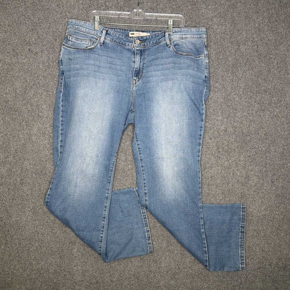 Levis 590 Bootcut Jeans Womens 18W Plus Size Blue Denim Stretch